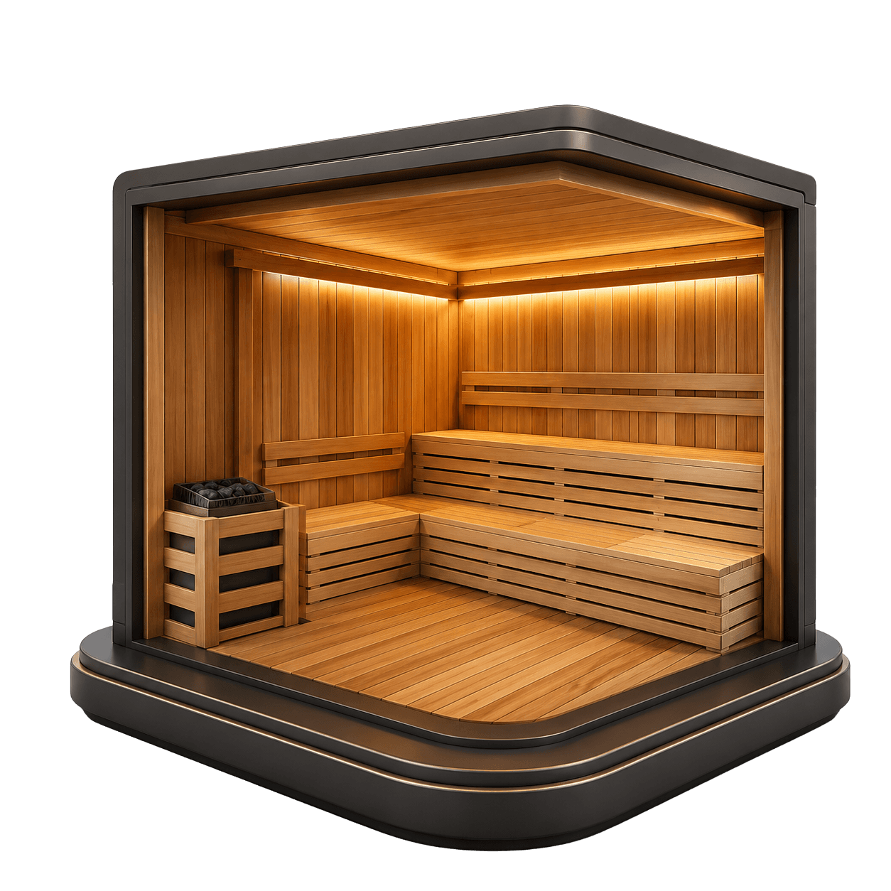 Sauna — miniature diorama