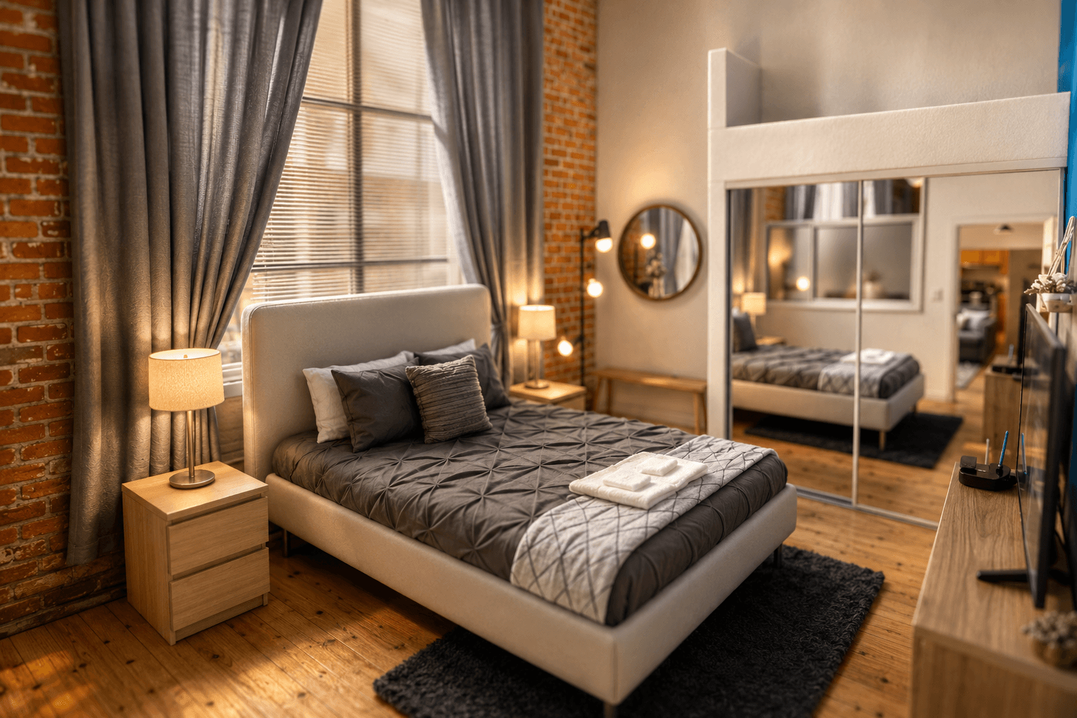 Trifecta Corporate Housing — a Charlotte West Village living room
