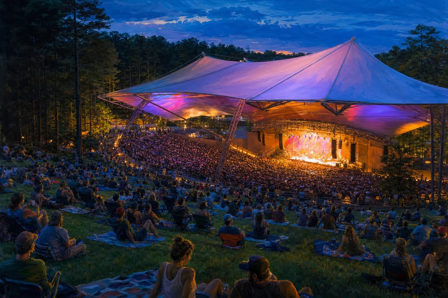 Where to stay near Coastal Credit Union Music Park at Walnut Creek