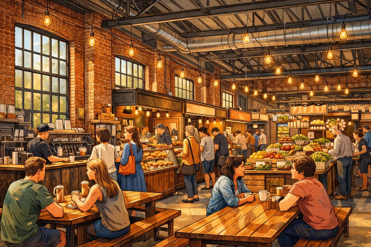 7th Street Public Market near Charlotte Convention Center