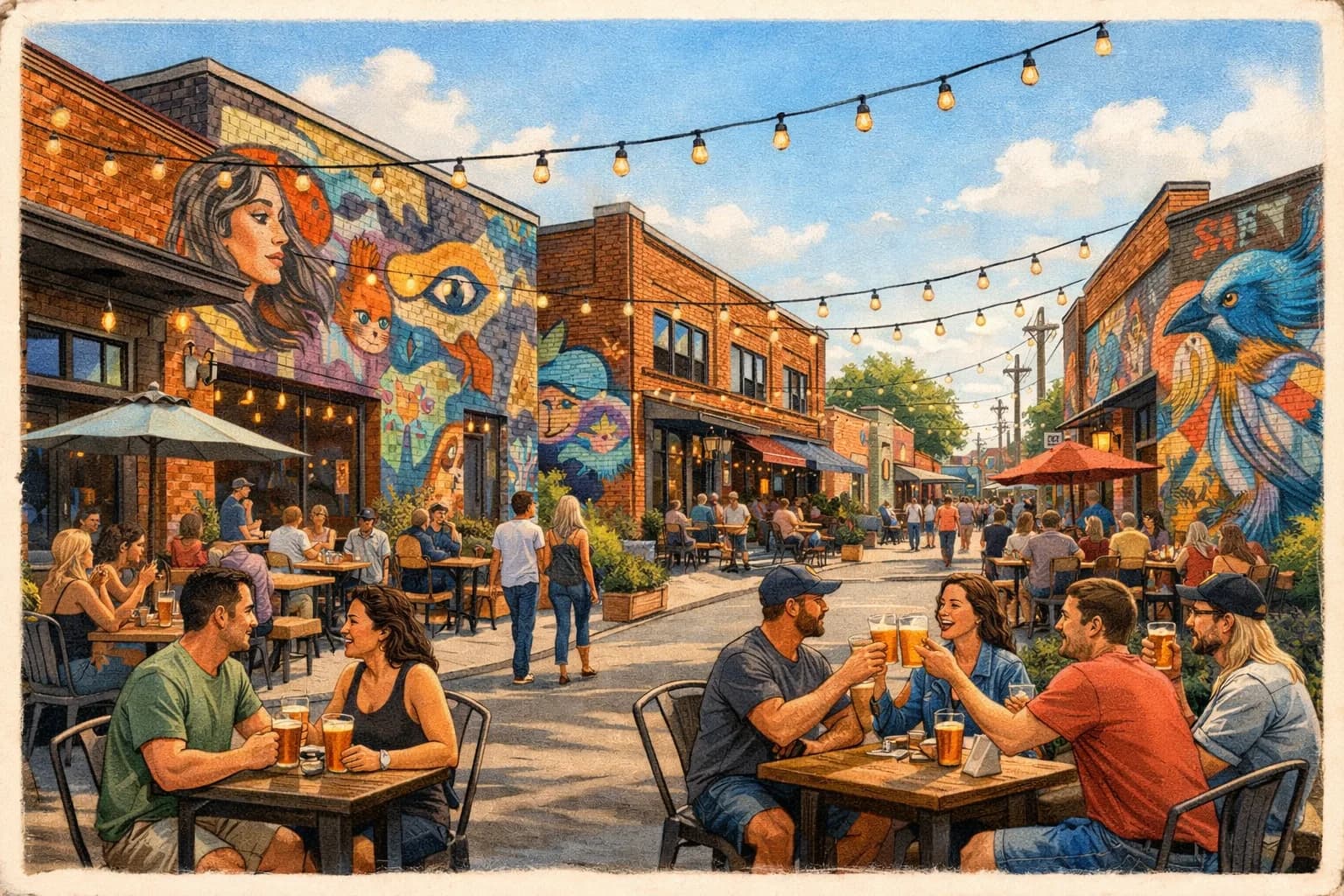 NoDa breweries near Neighborhood Theatre