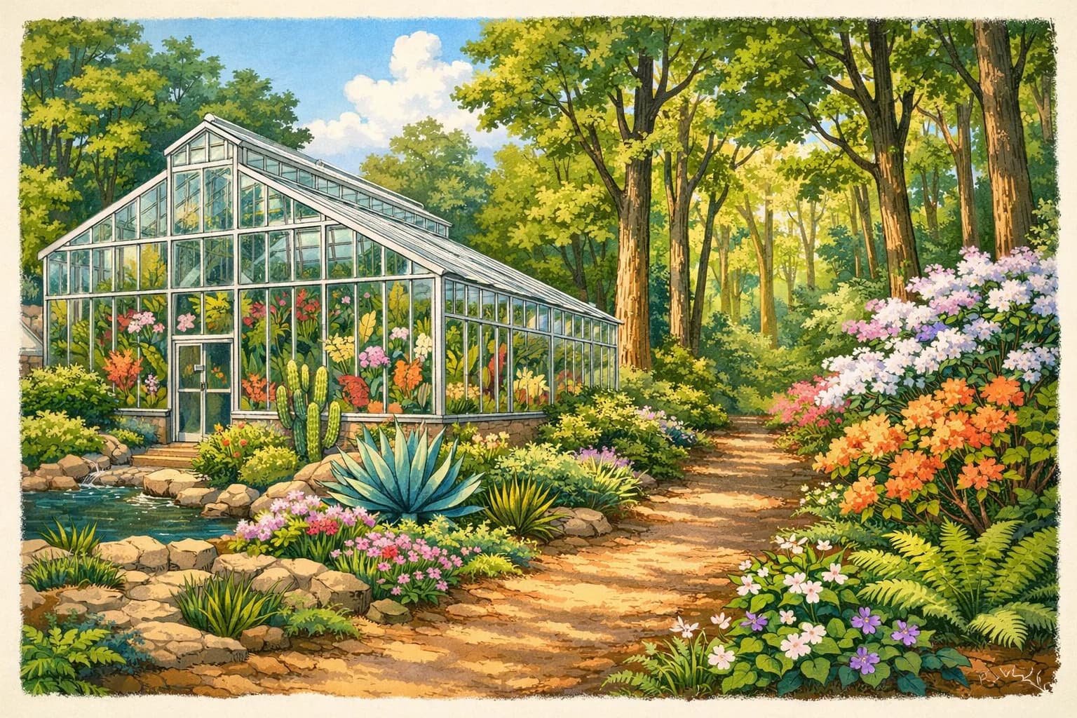 UNC Charlotte Botanical Gardens near Jerry Richardson Stadium