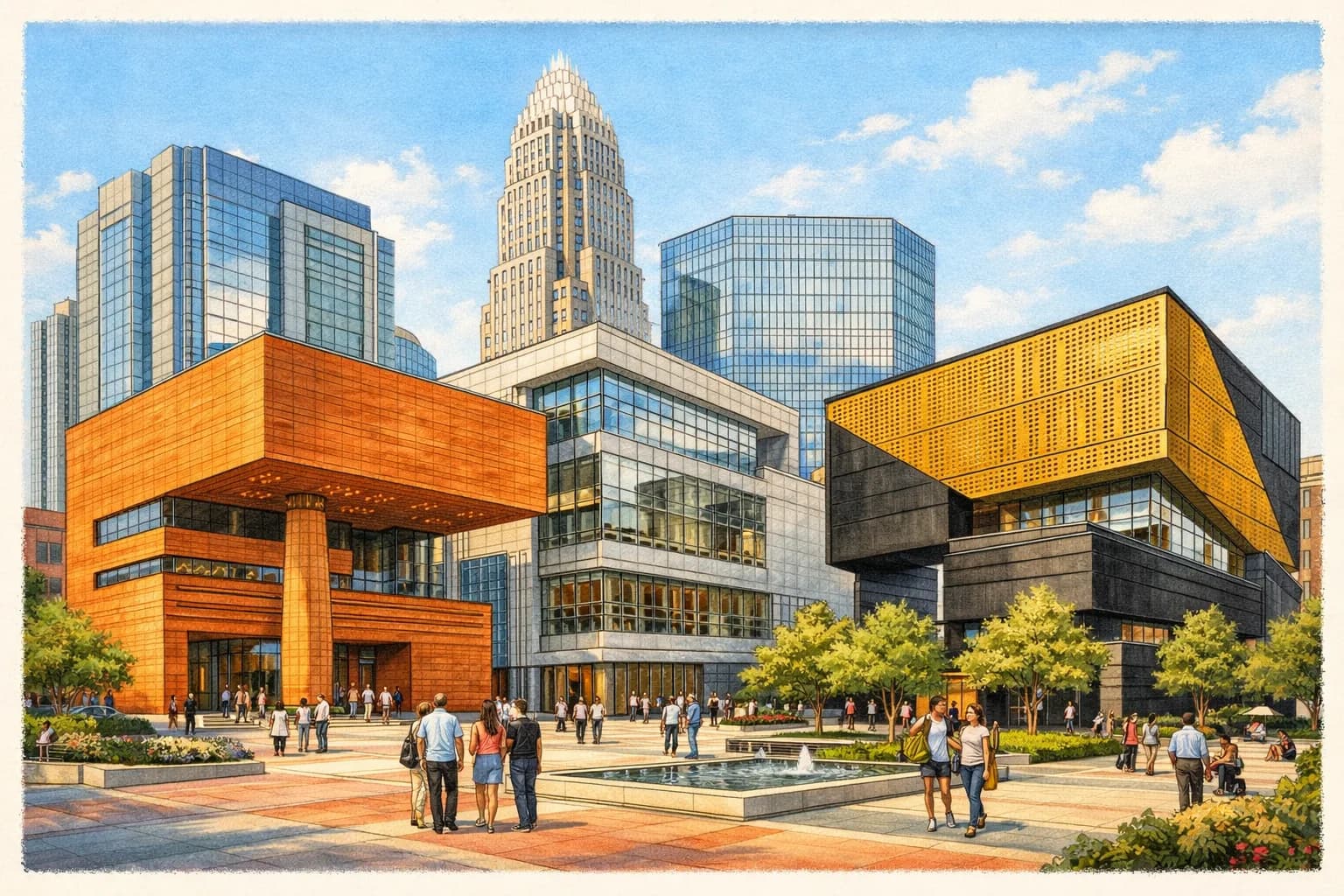 Uptown art museums near Belk Theater