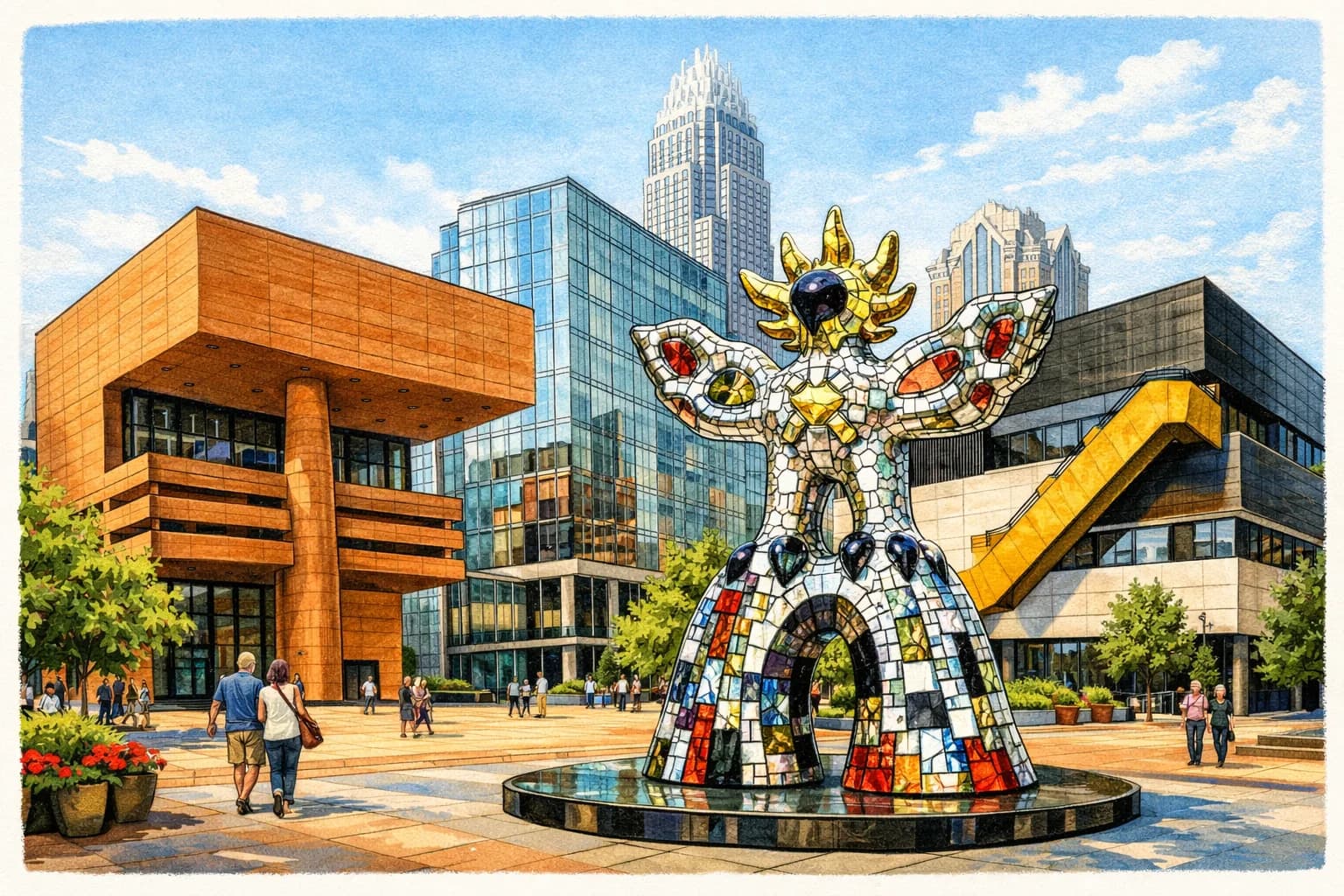 Uptown museum cluster near Bank of America Stadium