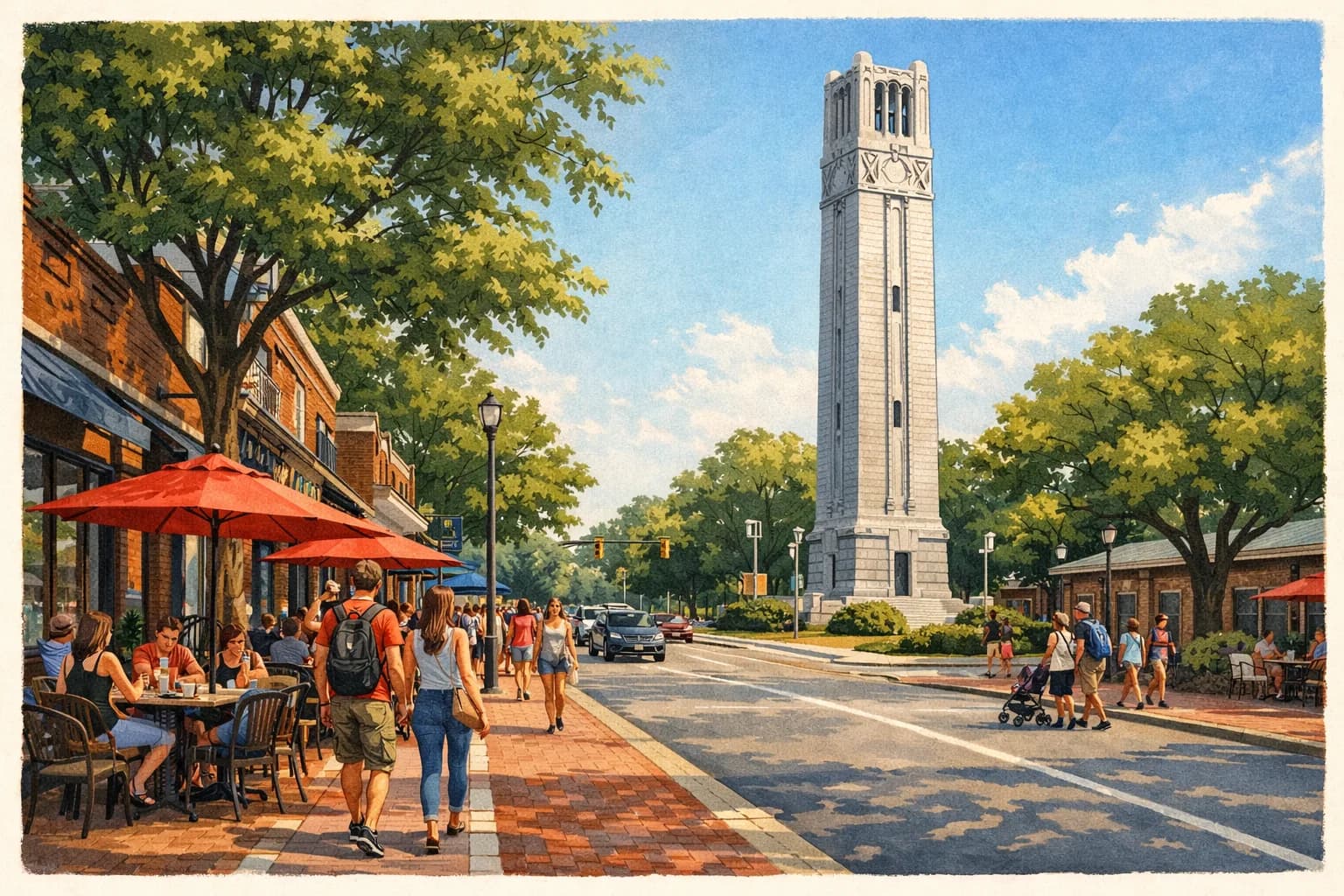 Hillsborough Street near NC State