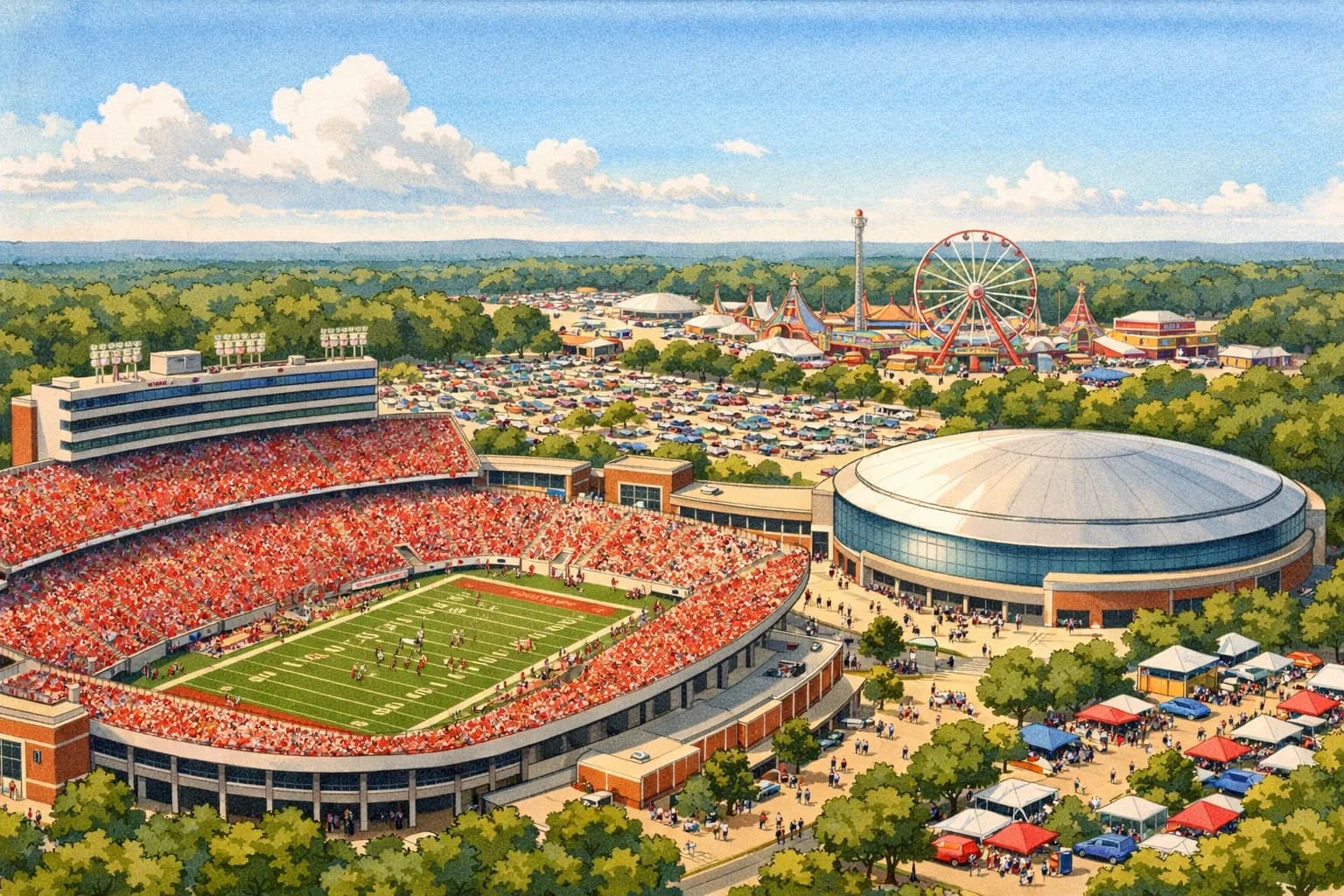 Lenovo Center & the Fairgrounds near Carter-Finley Stadium