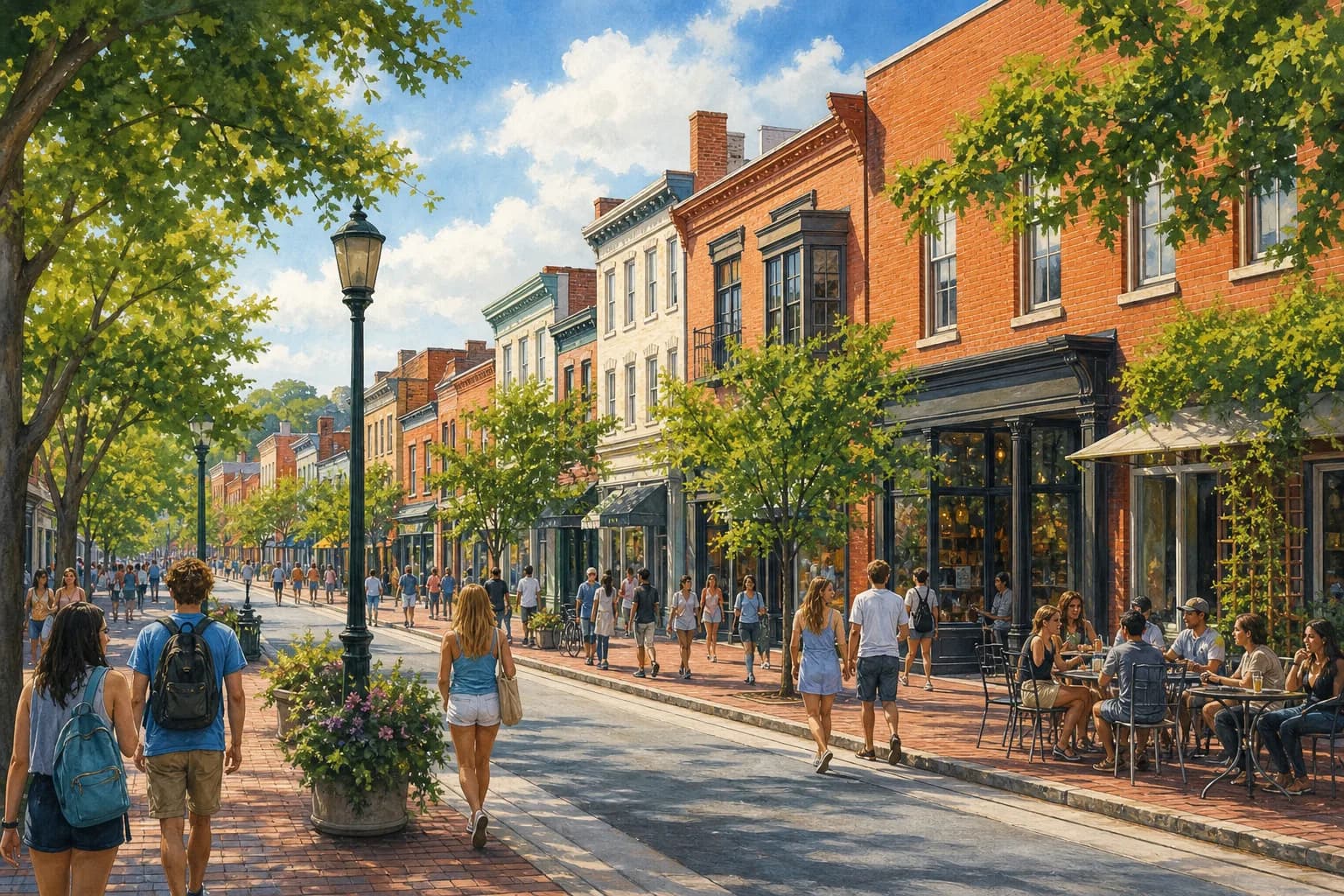 Franklin Street near UNC Chapel Hill