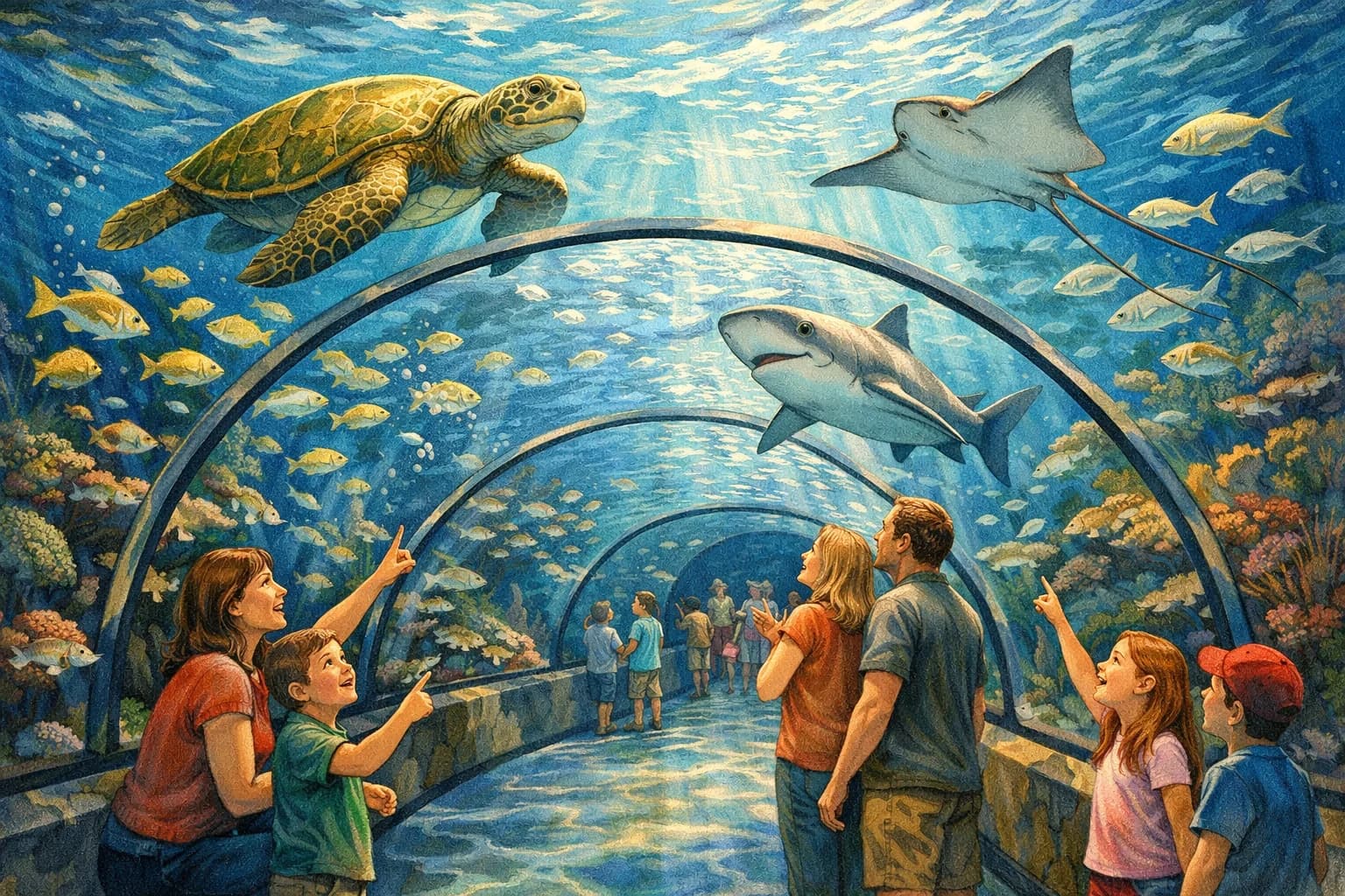 SEA LIFE Aquarium near Family Stays in Charlotte