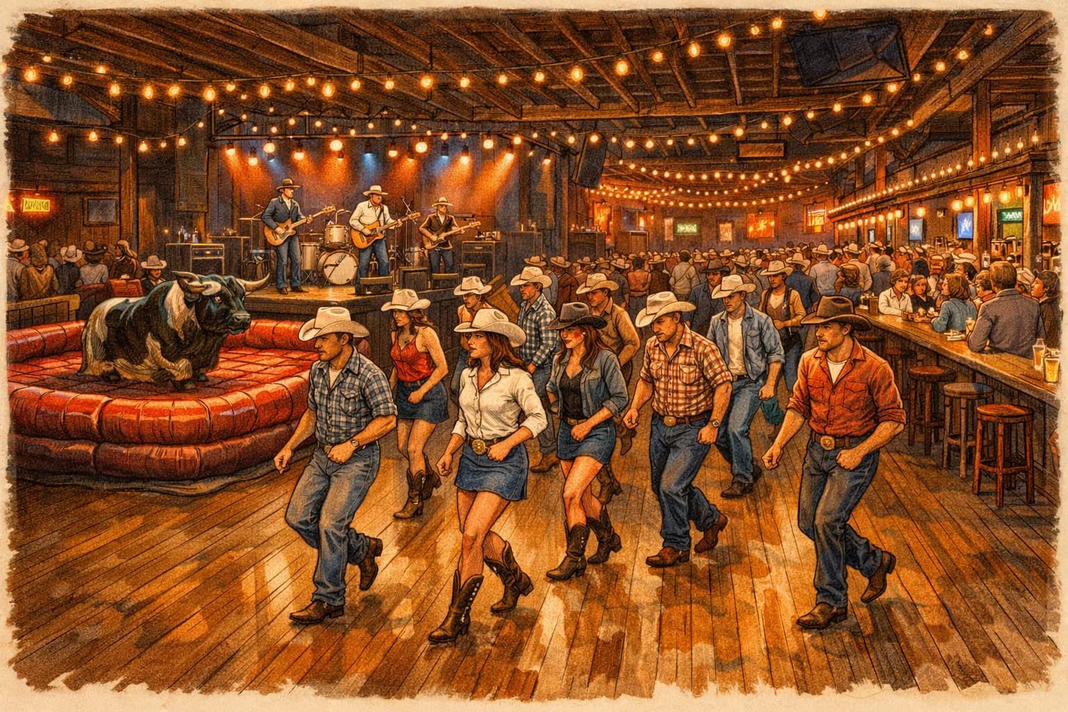 The full honky-tonk near Coyote Joe's