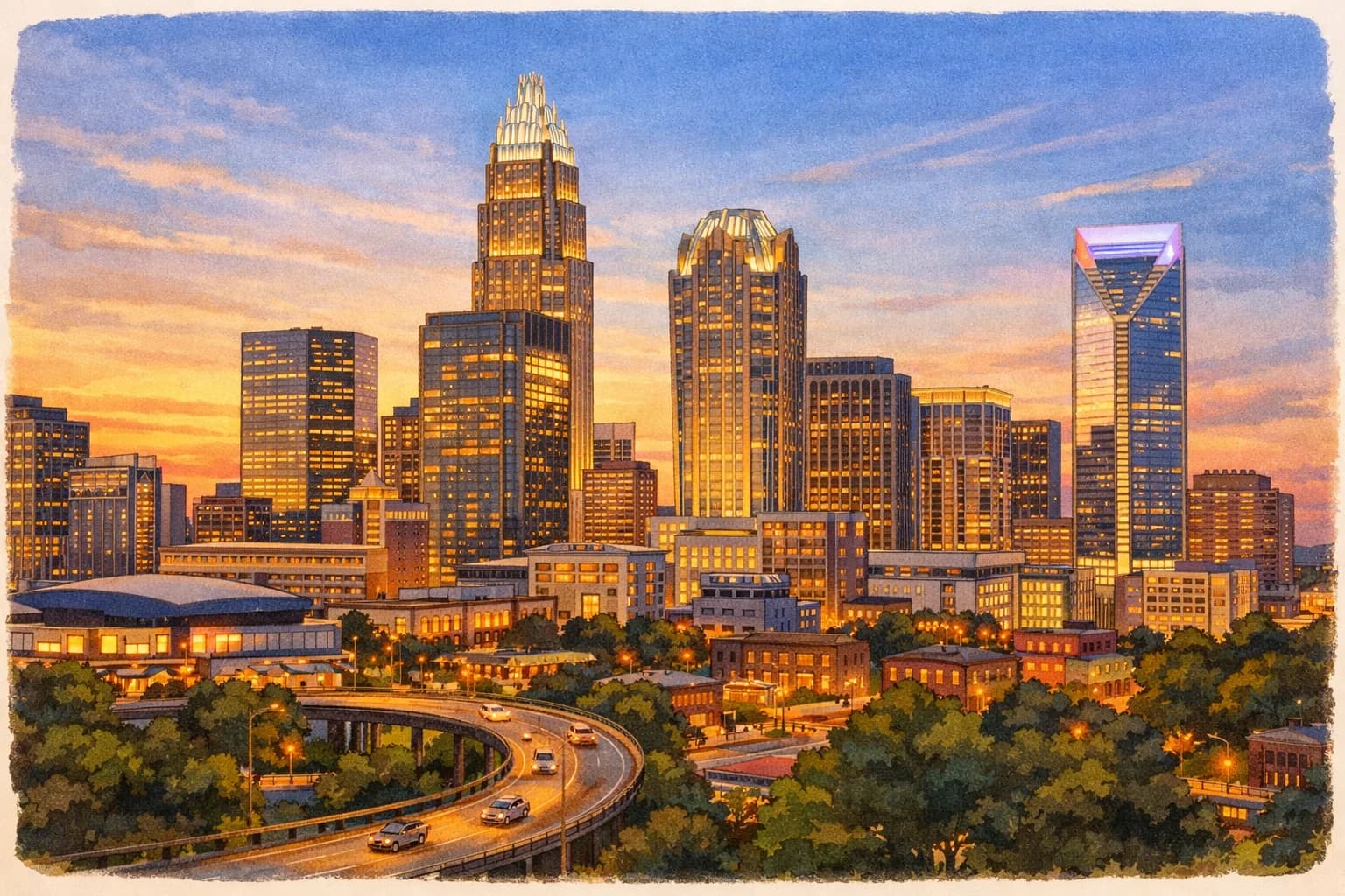Uptown, a short drive east near Coyote Joe's