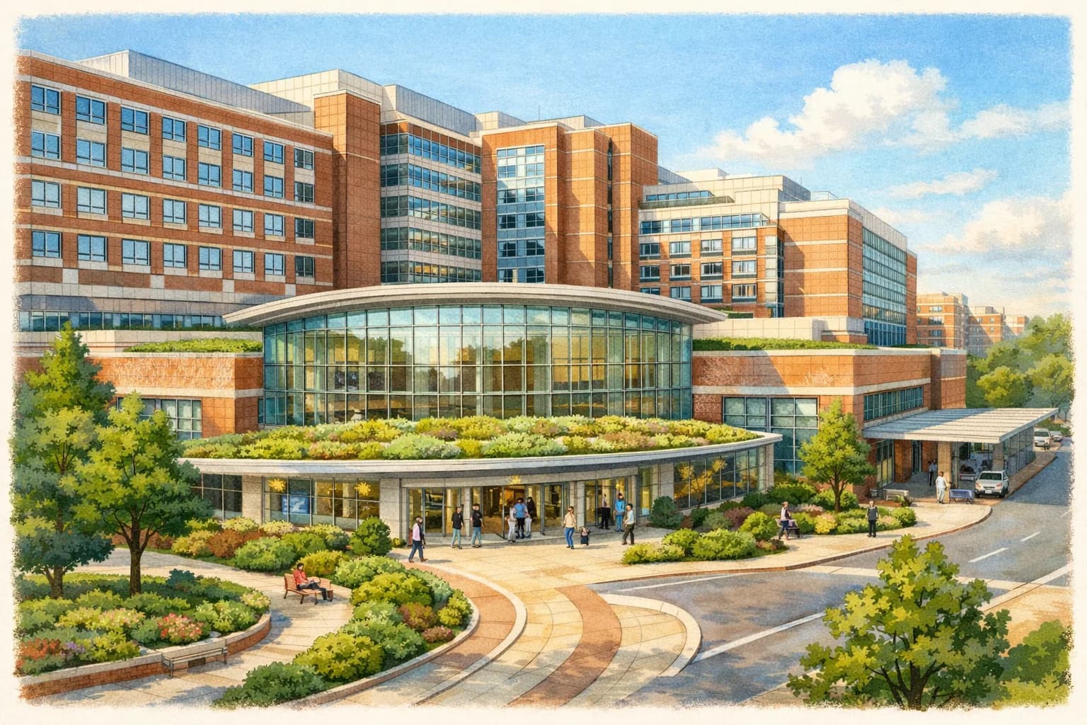 The Duke medical campus near Duke University Medical Center
