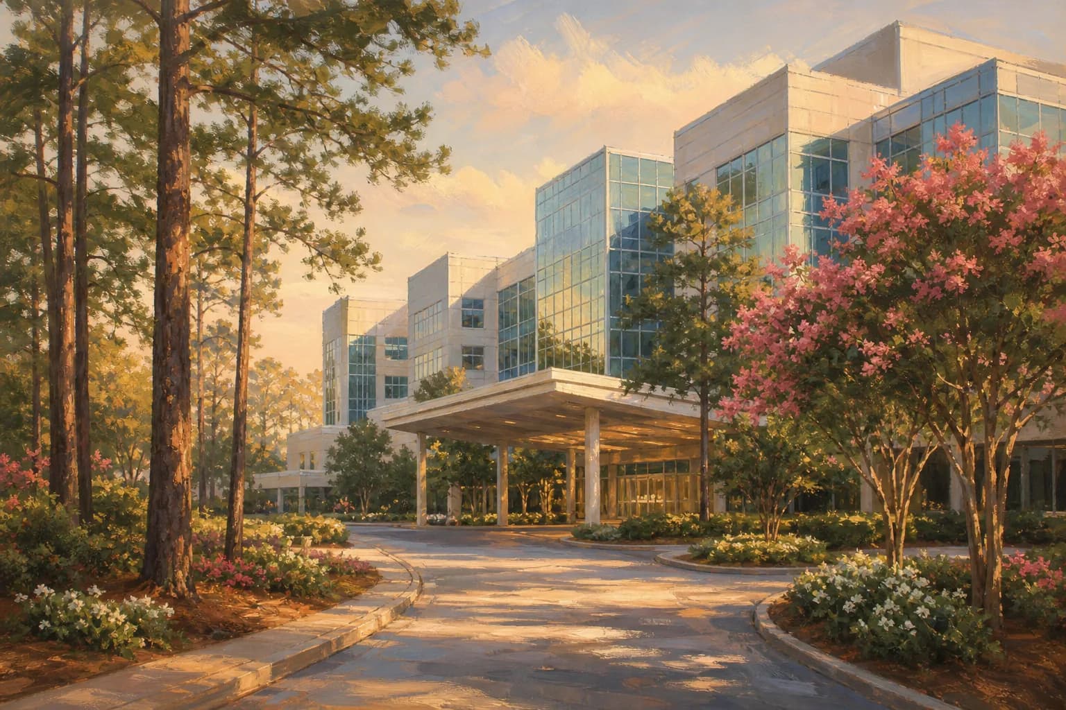 The Duke Raleigh campus near Duke Raleigh Hospital