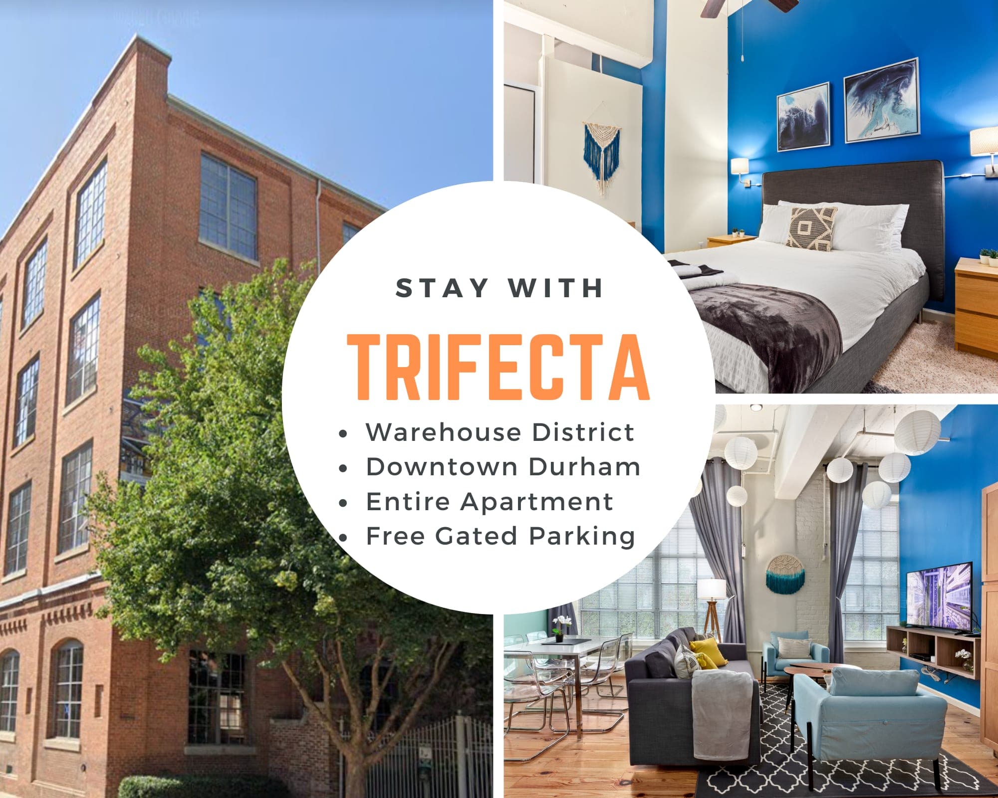 The Flowers Building furnished apartment near Durham Convention Center