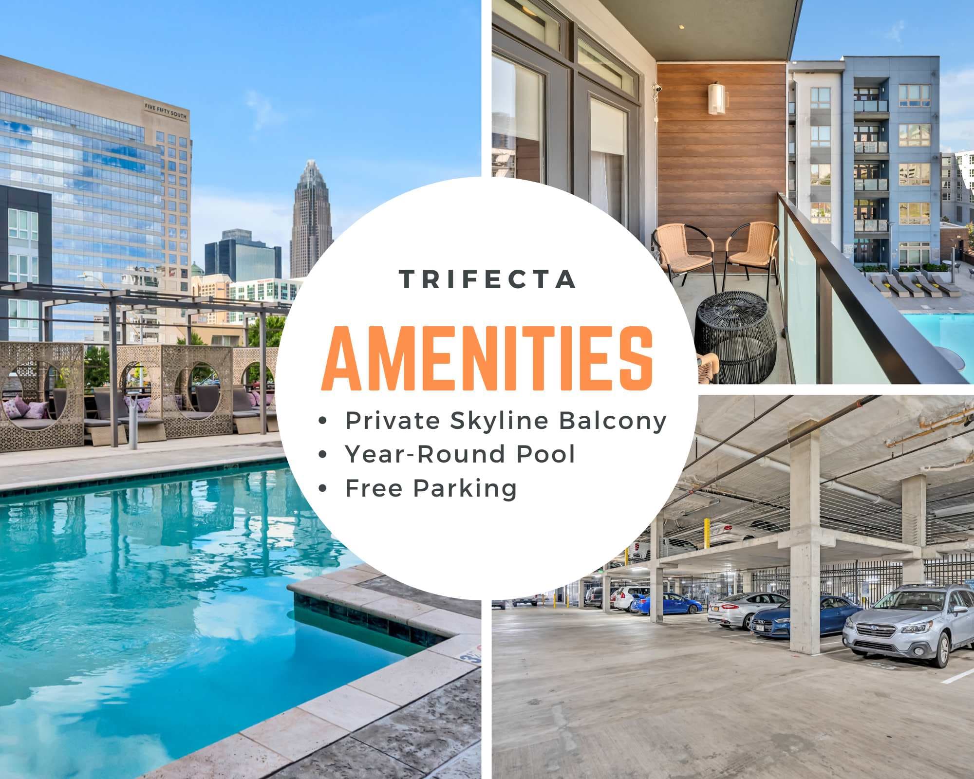 Amenities: Pool, Balcony, Parking