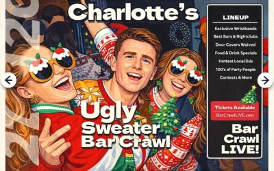 2025 Official Ugly Sweater Bar Crawl Charlotte by Bar Crawl LIVE